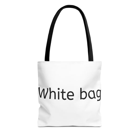Stylish White Tote Bag, Art Tote, Everyday Bag, Eco-Friendly Shopping, Gift for Her, Minimalist Design, Casual Carryall