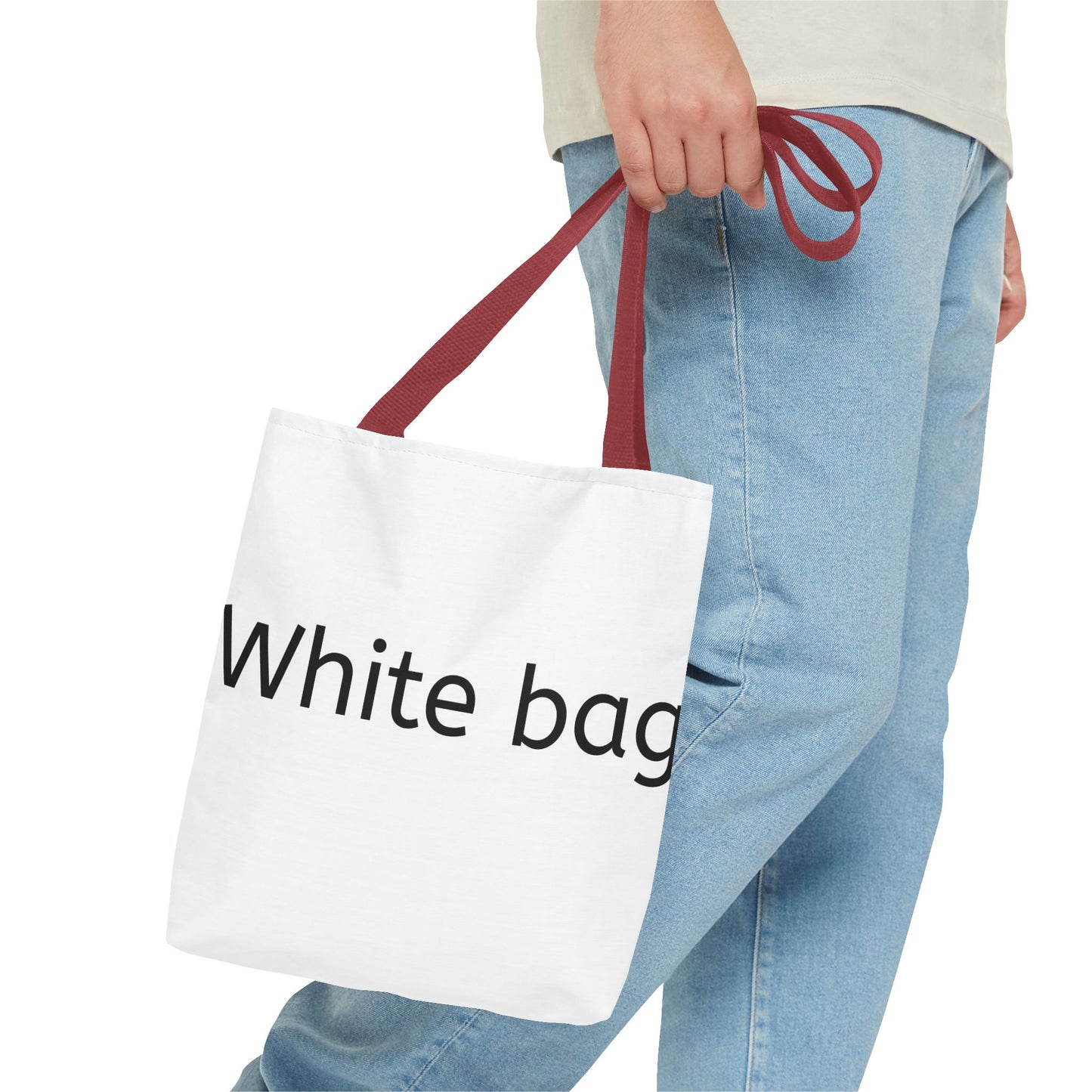 Stylish White Tote Bag, Art Tote, Everyday Bag, Eco-Friendly Shopping, Gift for Her, Minimalist Design, Casual Carryall